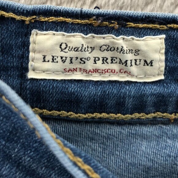 Levis Womens Butterfly Jeans Sizze 28 Mile High Super Skinny Upcycled Hippie Y2K - Picture 3 of 16